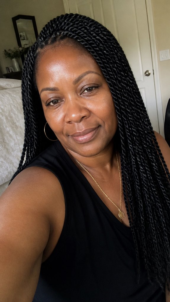 senegalese twists gentle moisturized roots