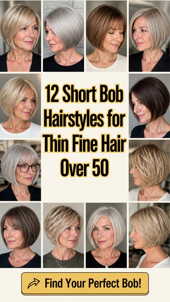 short bobs for fine hair