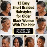 short braided styles for older