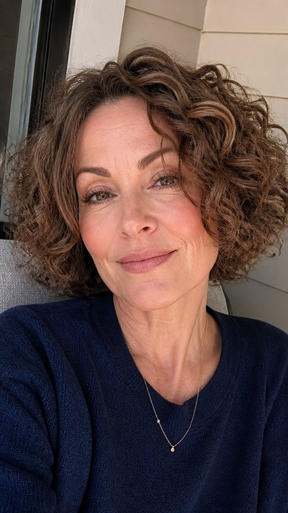 short curly bob volume