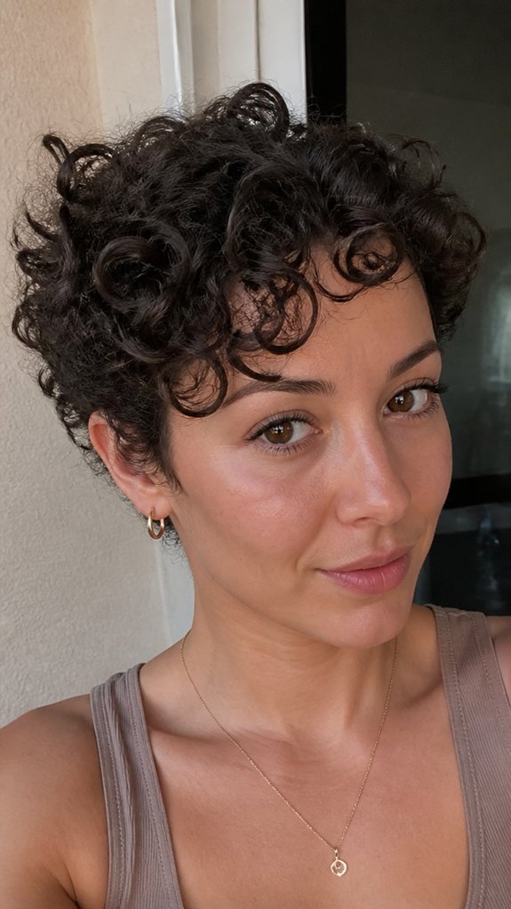 short curly pixie volume