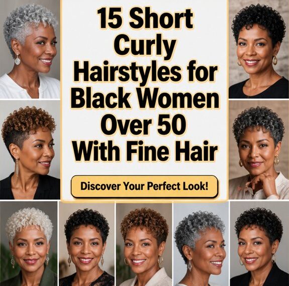 short curly styles over50