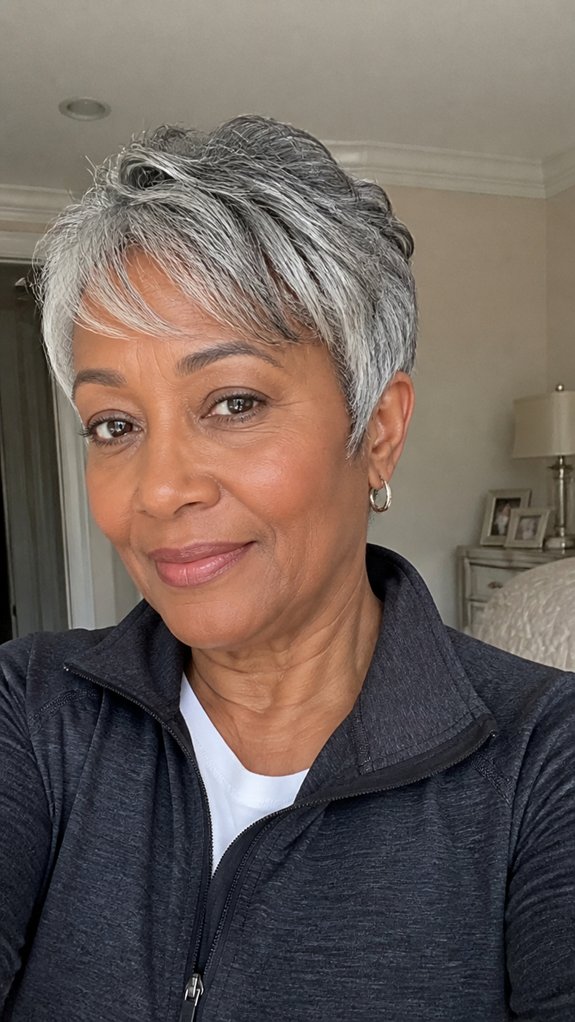 short gray flattering cuts