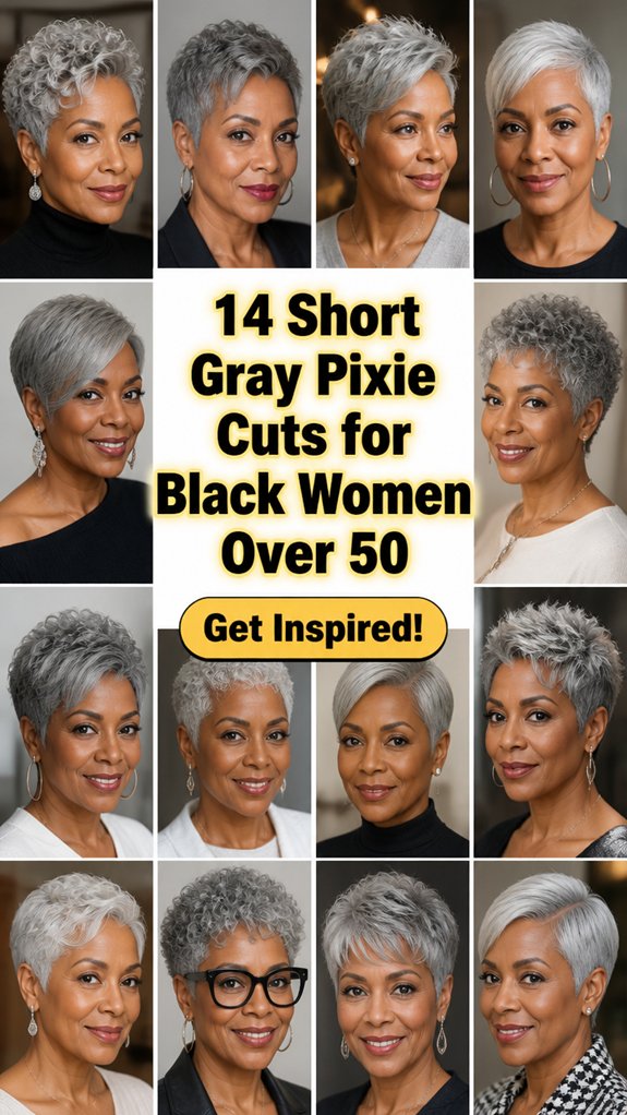 short gray pixie cuts