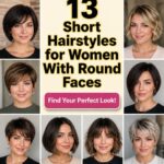 short haircuts for round faces