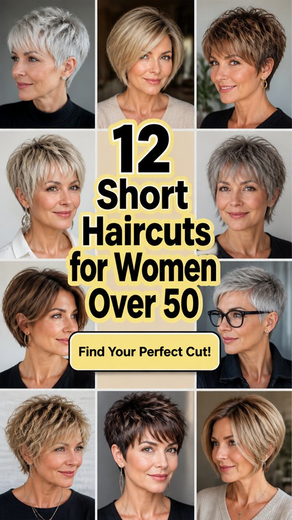 short hairstyles for women over50