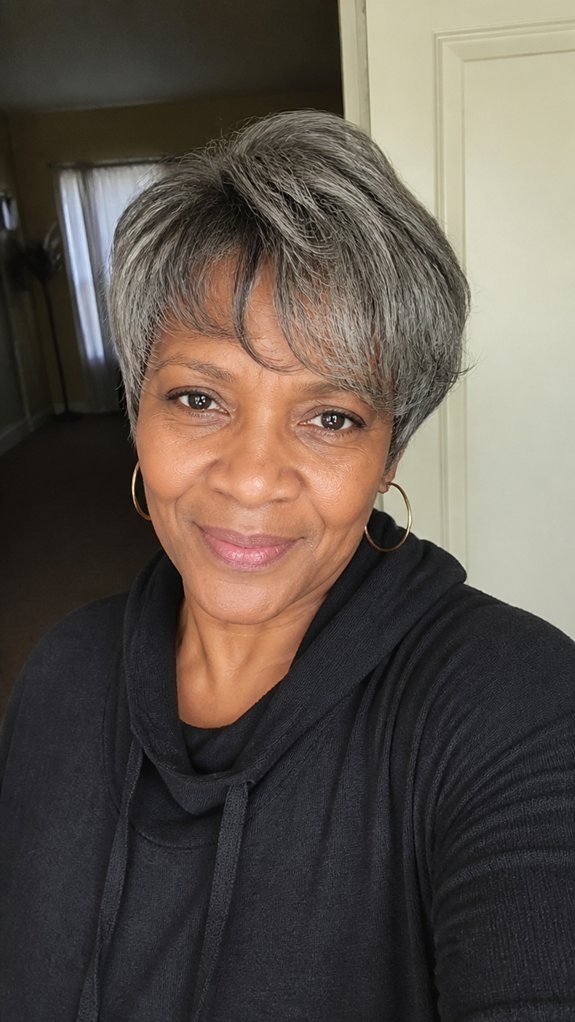 short layered gray styles