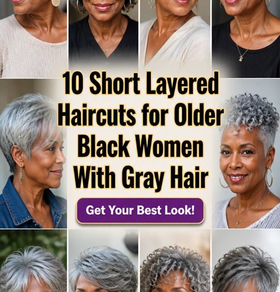 short layered gray styles