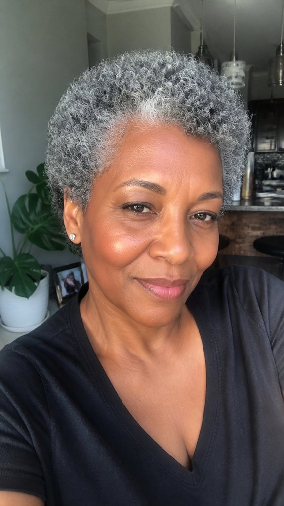 short natural curls routine