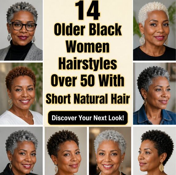 short natural hairstyles over50