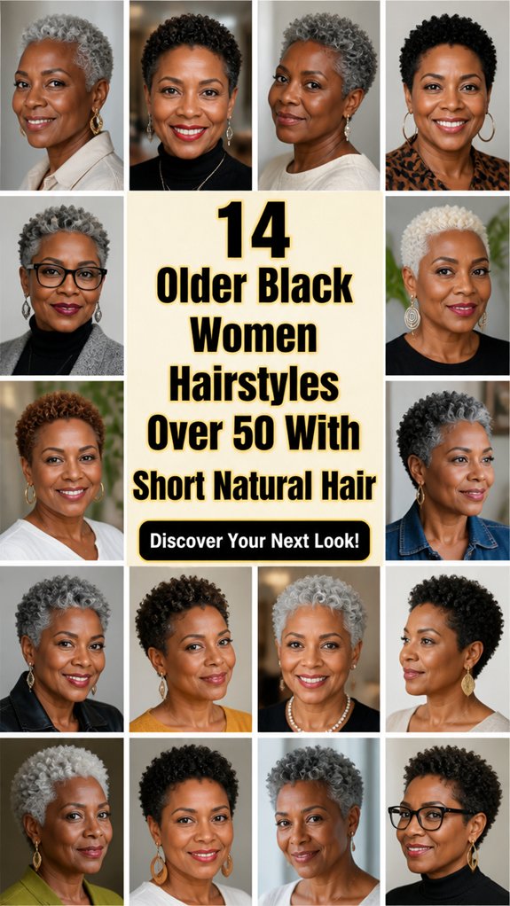 short natural hairstyles over50