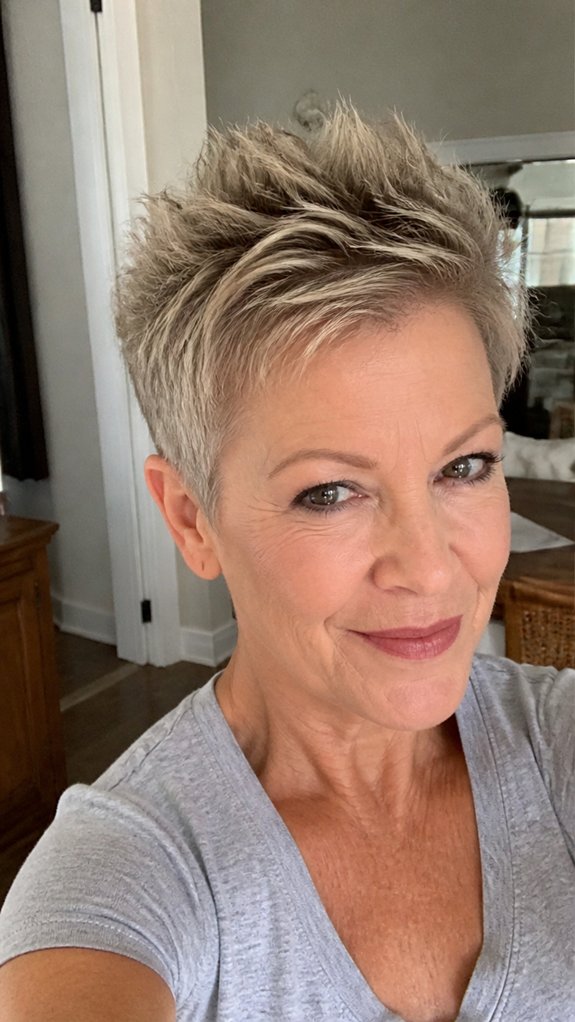 short spiky volumizing techniques