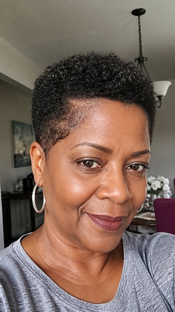 short tapered natural edges