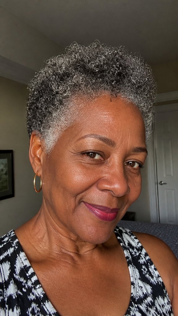 short textured curly crop