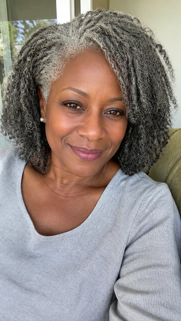 shoulder length defined twist out routine