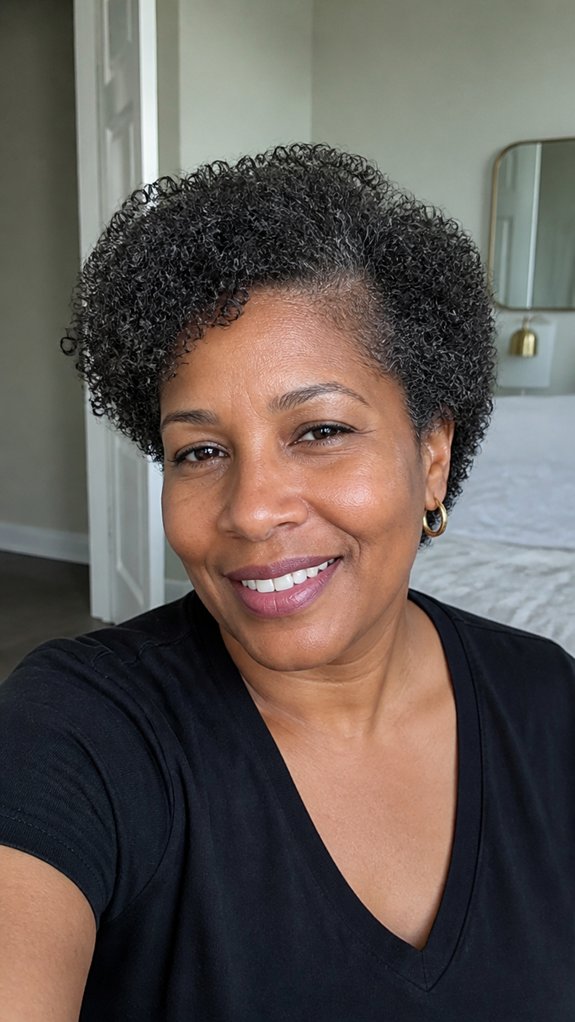 shoulder length low maintenance curls
