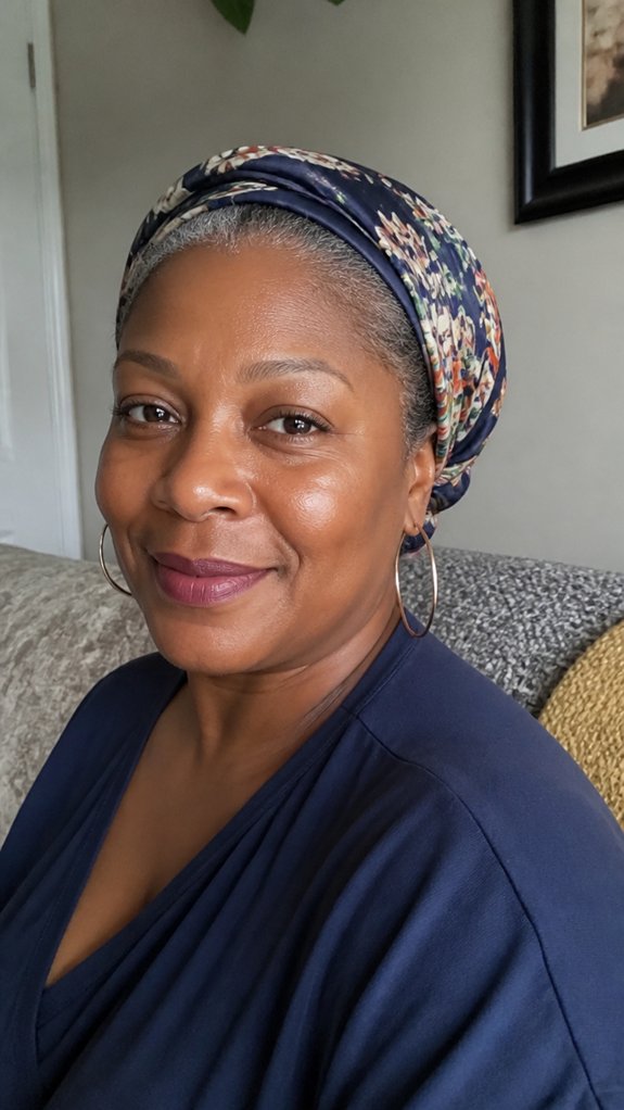 silky breathable headscarf daily