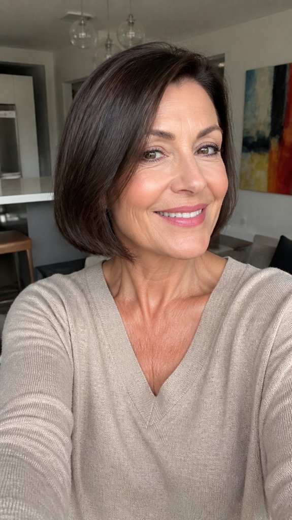 sleek jaw length precision bob