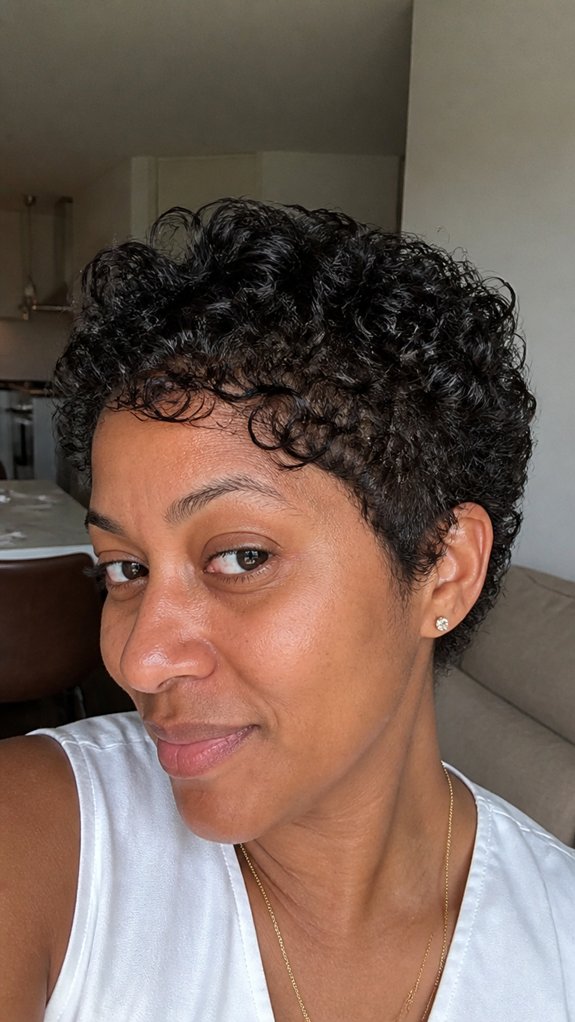 smoothing gel defined curly wedge