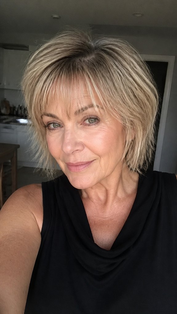 soft airy cheekbone framing fringe