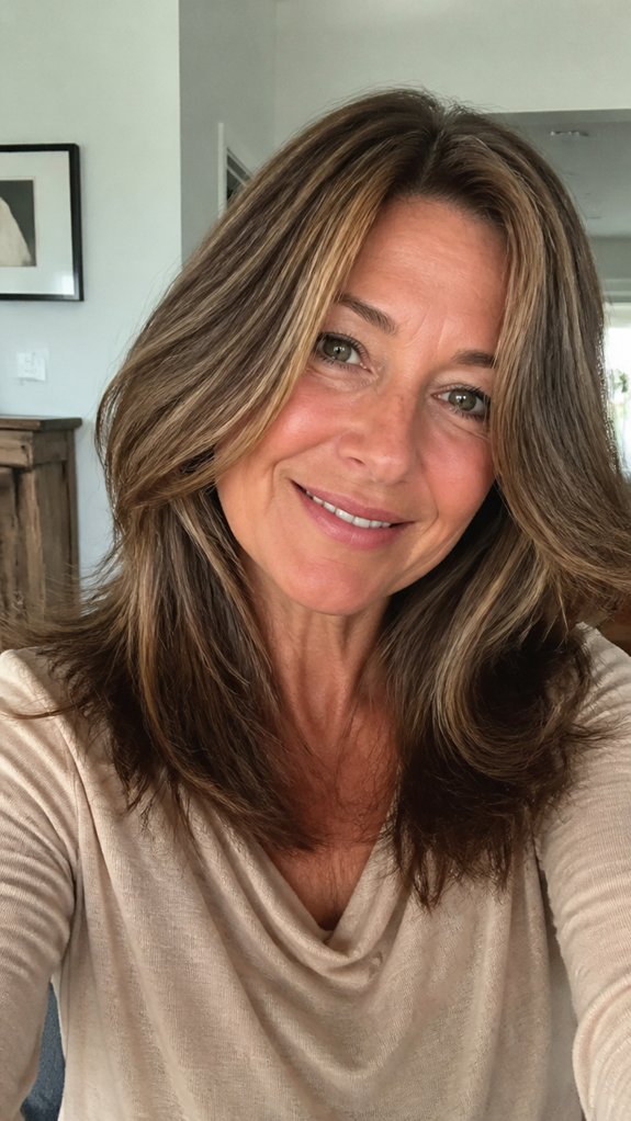 soft face framing layered haircut
