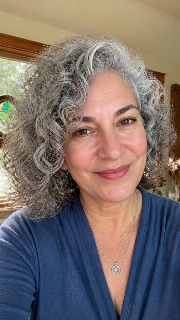 soft side part framing curls