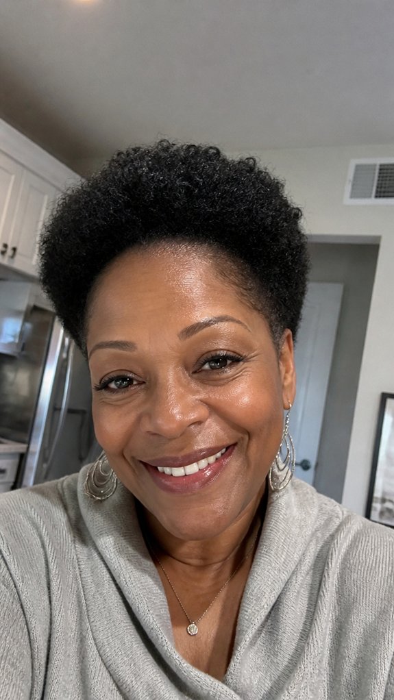 soft tapered afro with control