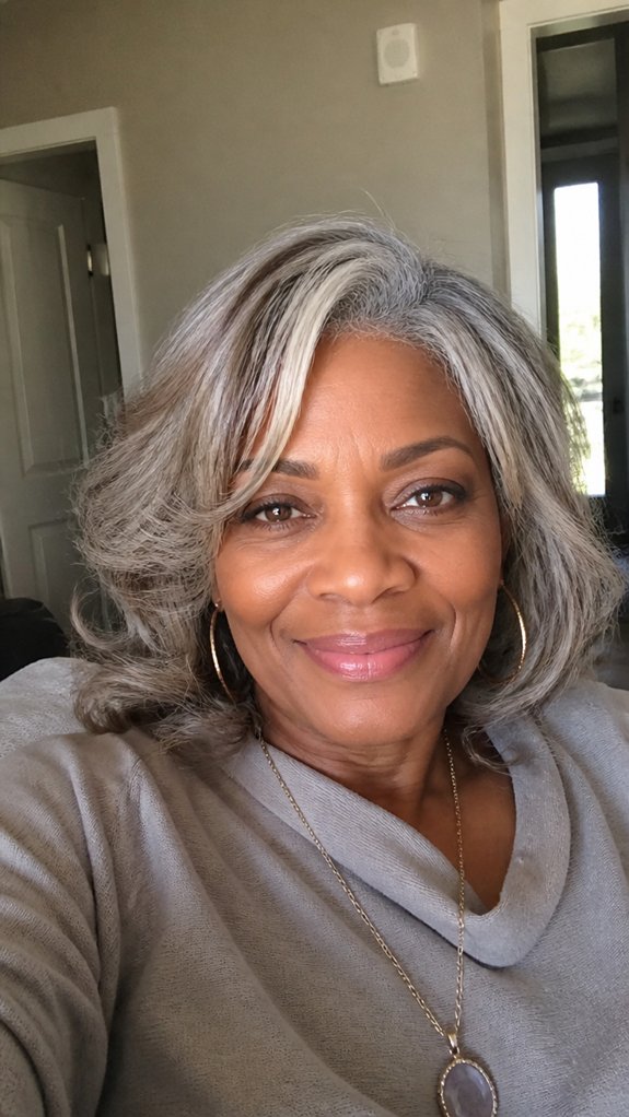 soft translucent face framing highlights