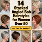 stacked angled bob hairstyles