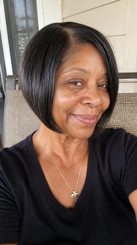 stacked graduated bob sleek