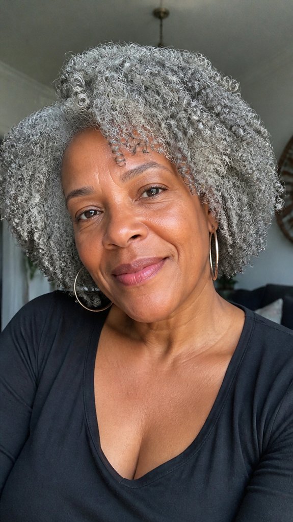 stretchy defined moisturized gray