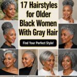 stylish gray hairstyles for mature black women
