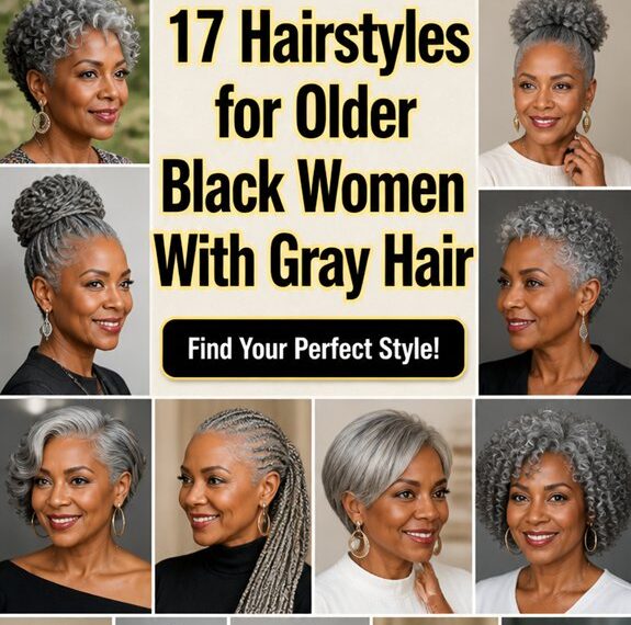 stylish gray hairstyles for mature black women