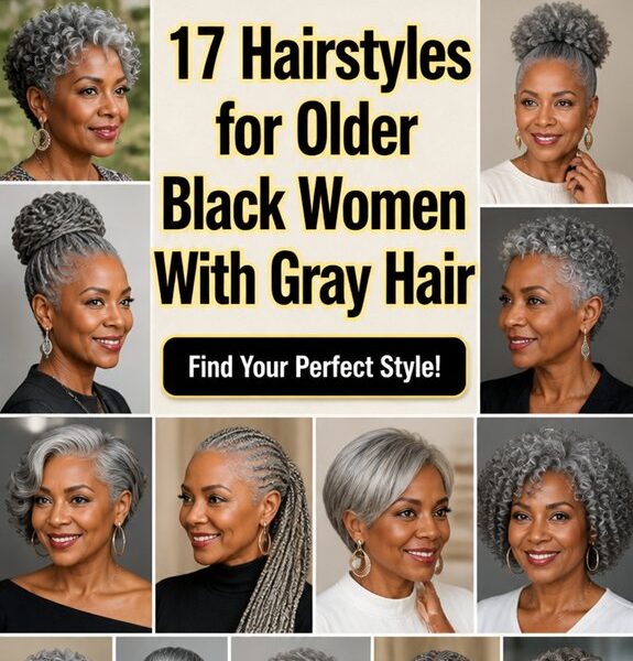 stylish gray hairstyles for mature black women