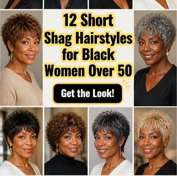 stylish short shag cuts