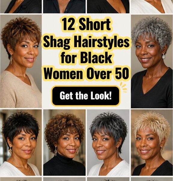 stylish short shag cuts