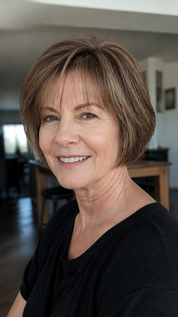 subtle chin length bob lift