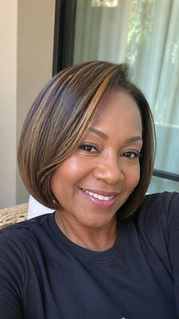 sun kissed dimensional face framing highlights