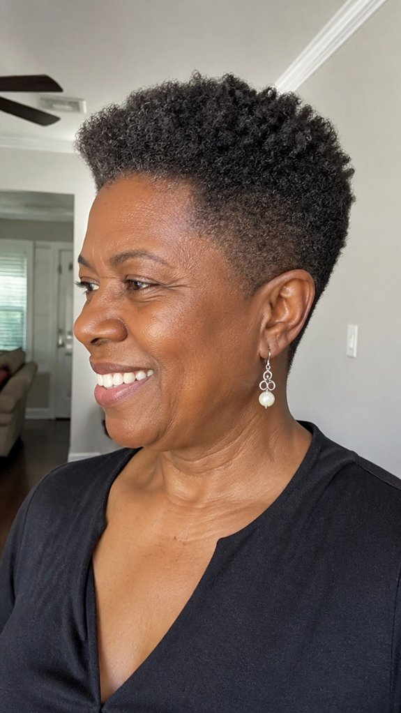 tapered natural cut silhouette