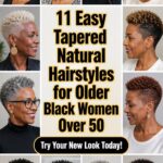 tapered natural hairstyles for seniors