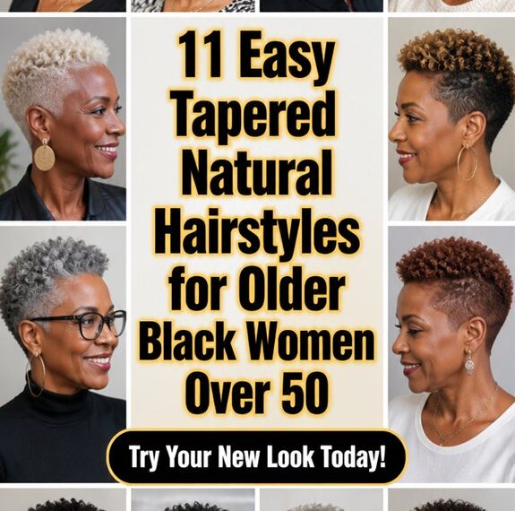 tapered natural hairstyles for seniors