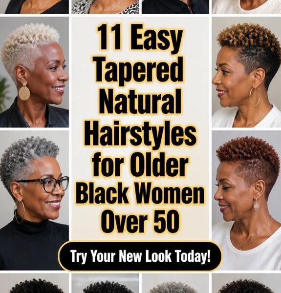 tapered natural hairstyles for seniors