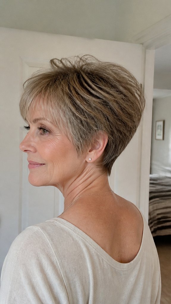 tapered neckline for fullness
