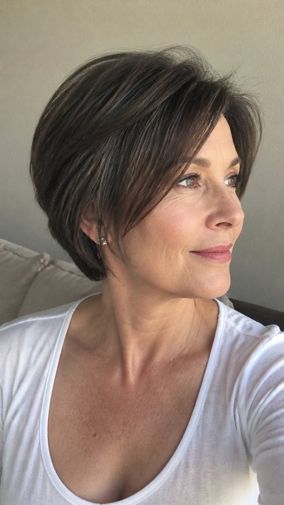 tapered short cut front