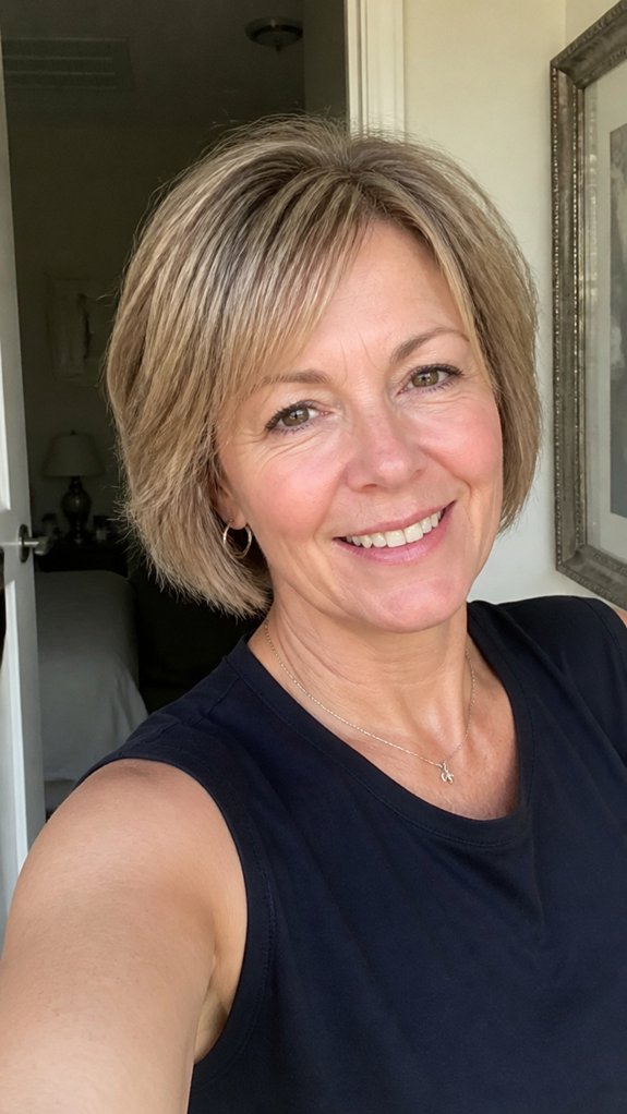 textured bob for volume