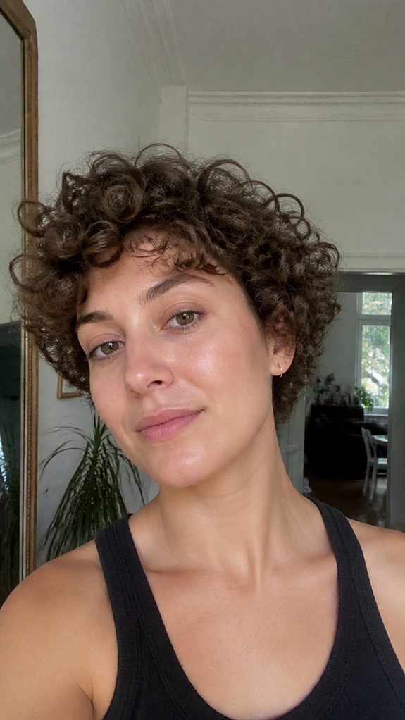 textured curly pixie lift