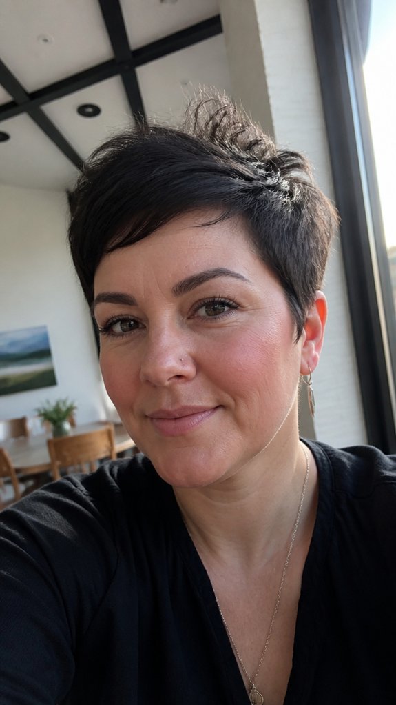 textured pixie with lift