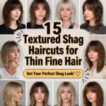 textured shagcuts for fine hair