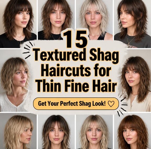 textured shagcuts for fine hair