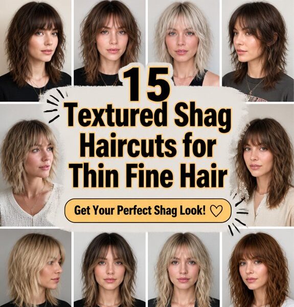 textured shagcuts for fine hair